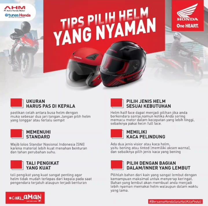 Tips Memilih Helm Yang Nyaman Bagi Pengendara